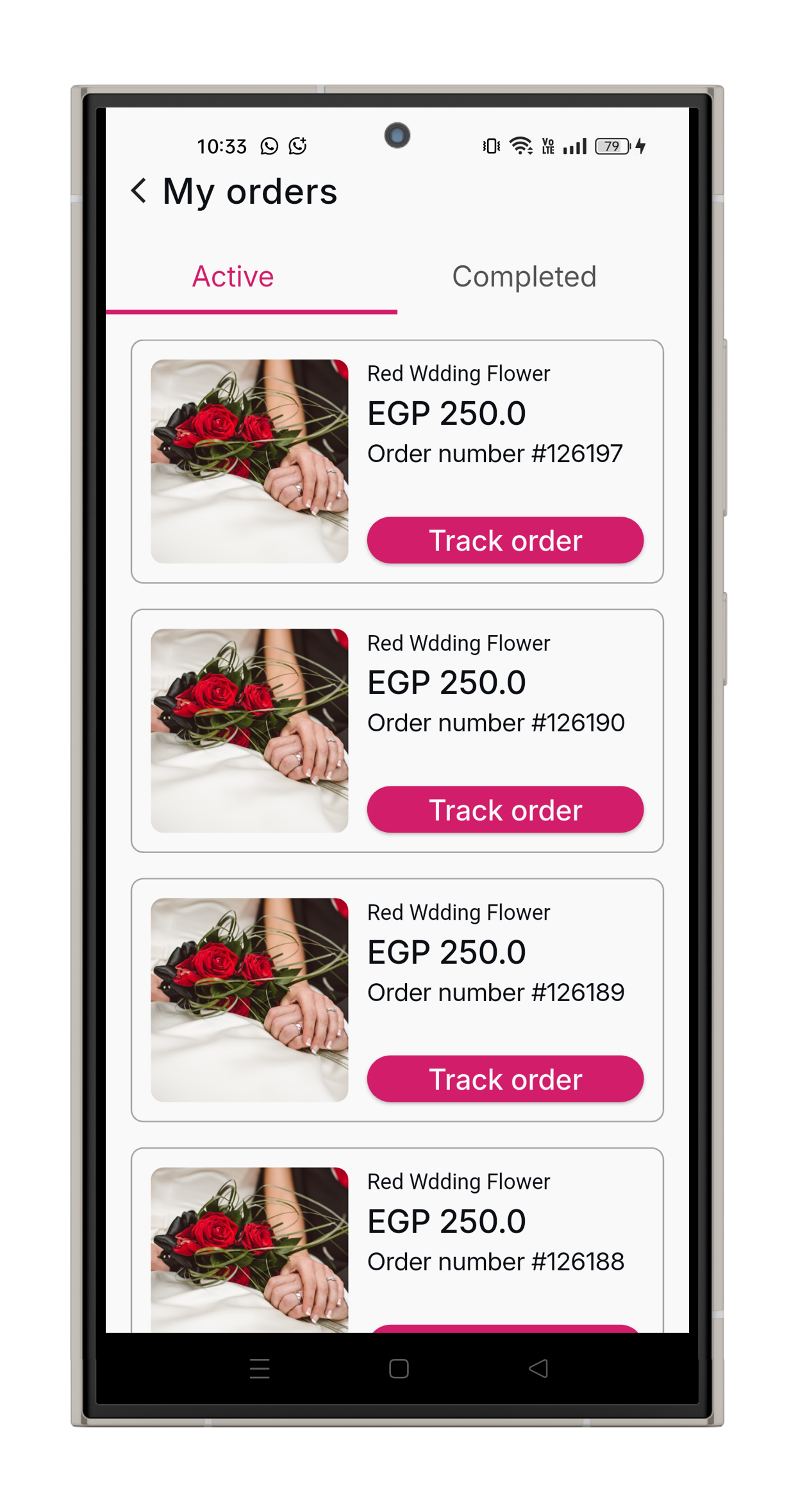 Flower E-Commerce project image