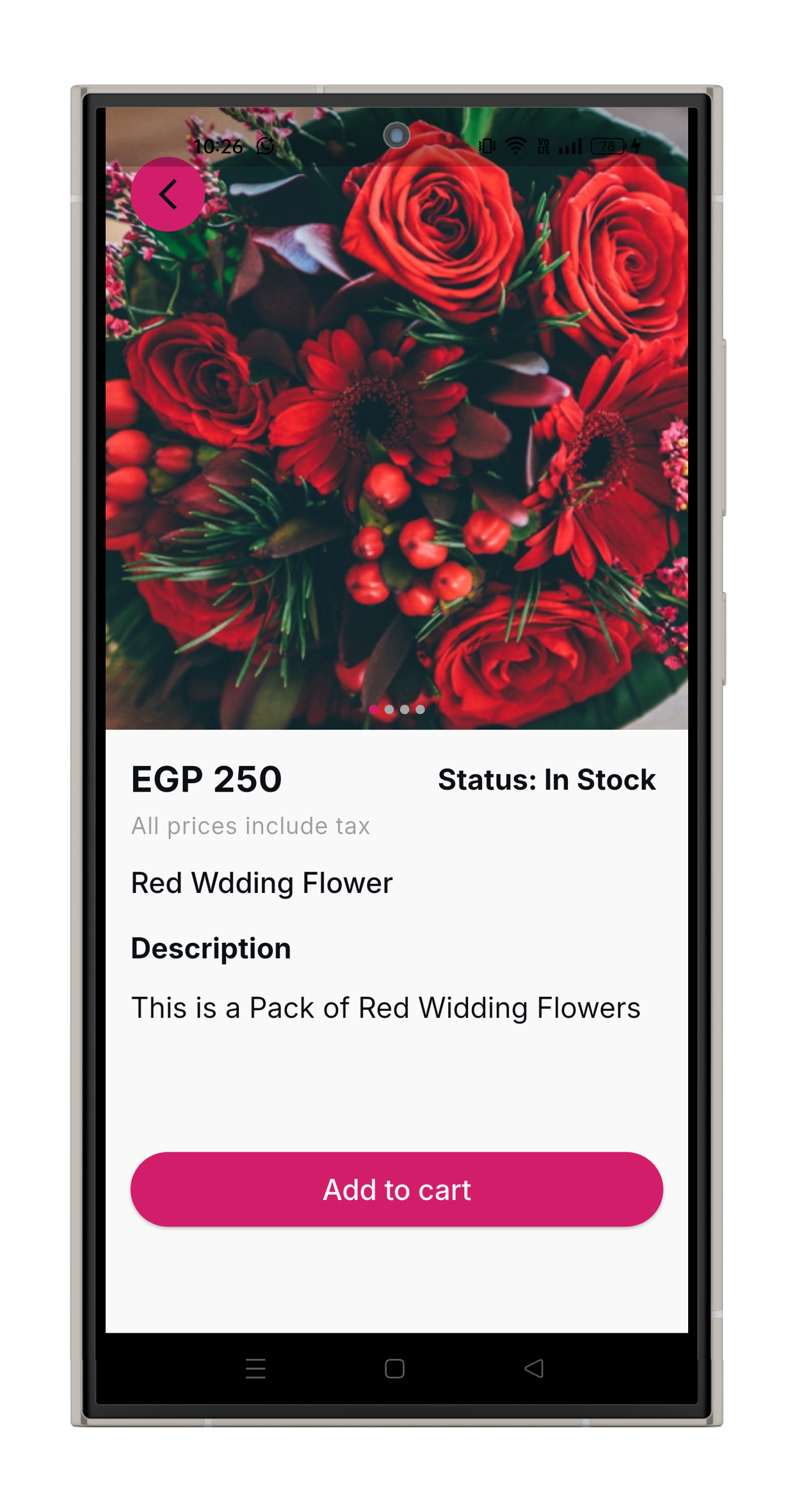 Flower E-Commerce project image
