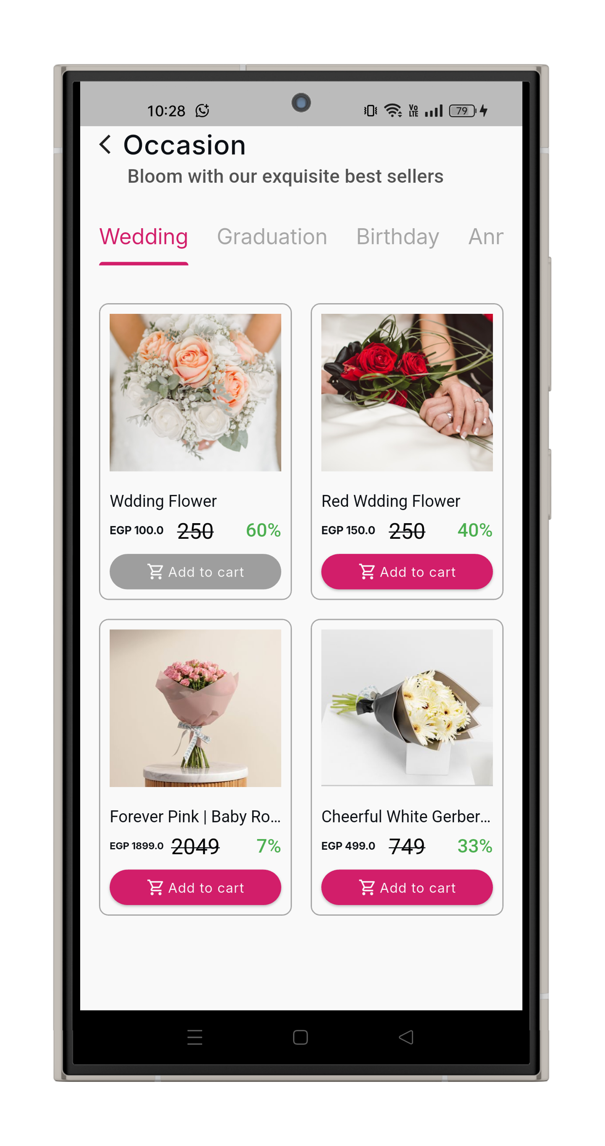 Flower E-Commerce project image