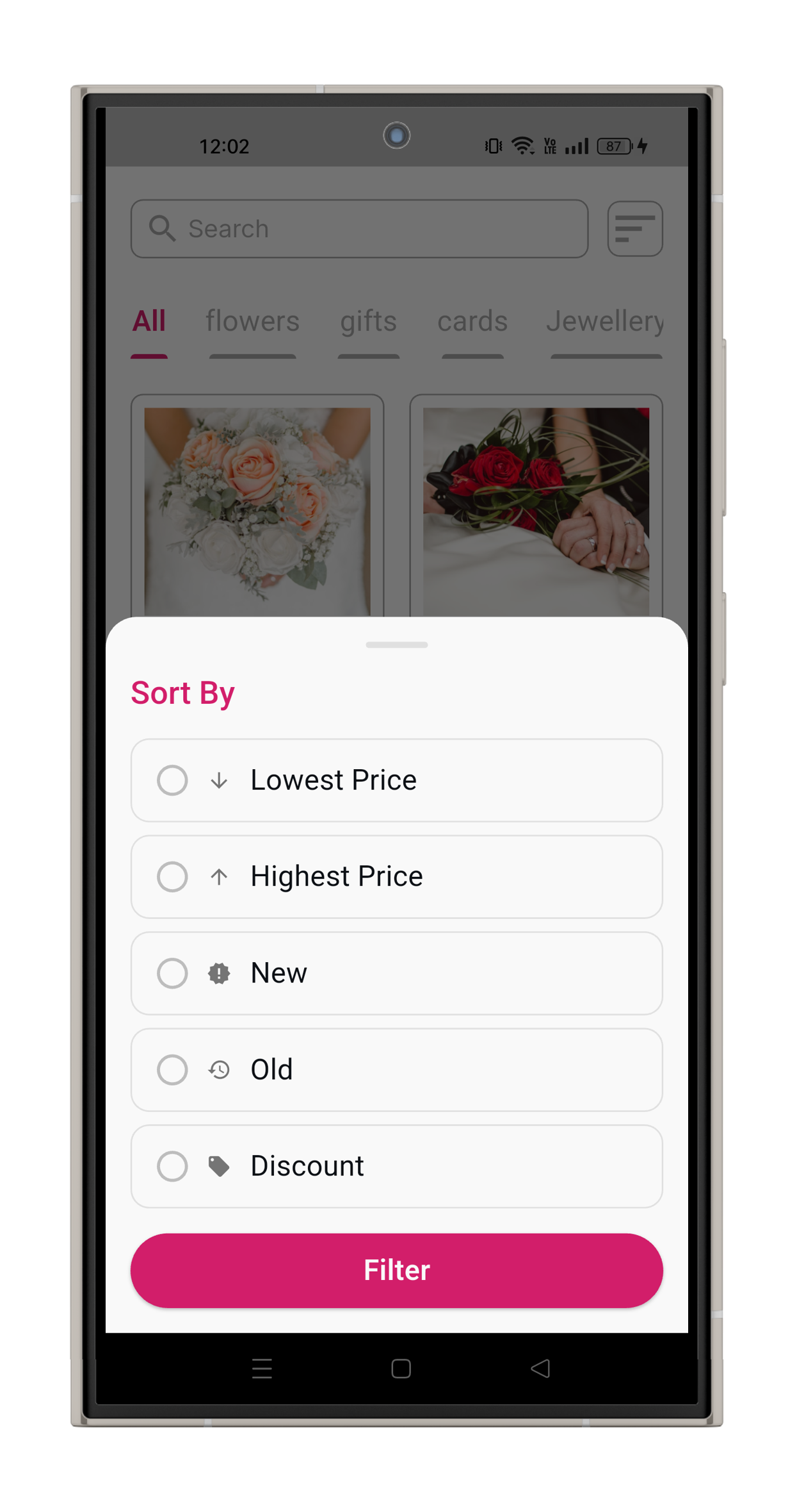 Flower E-Commerce project image