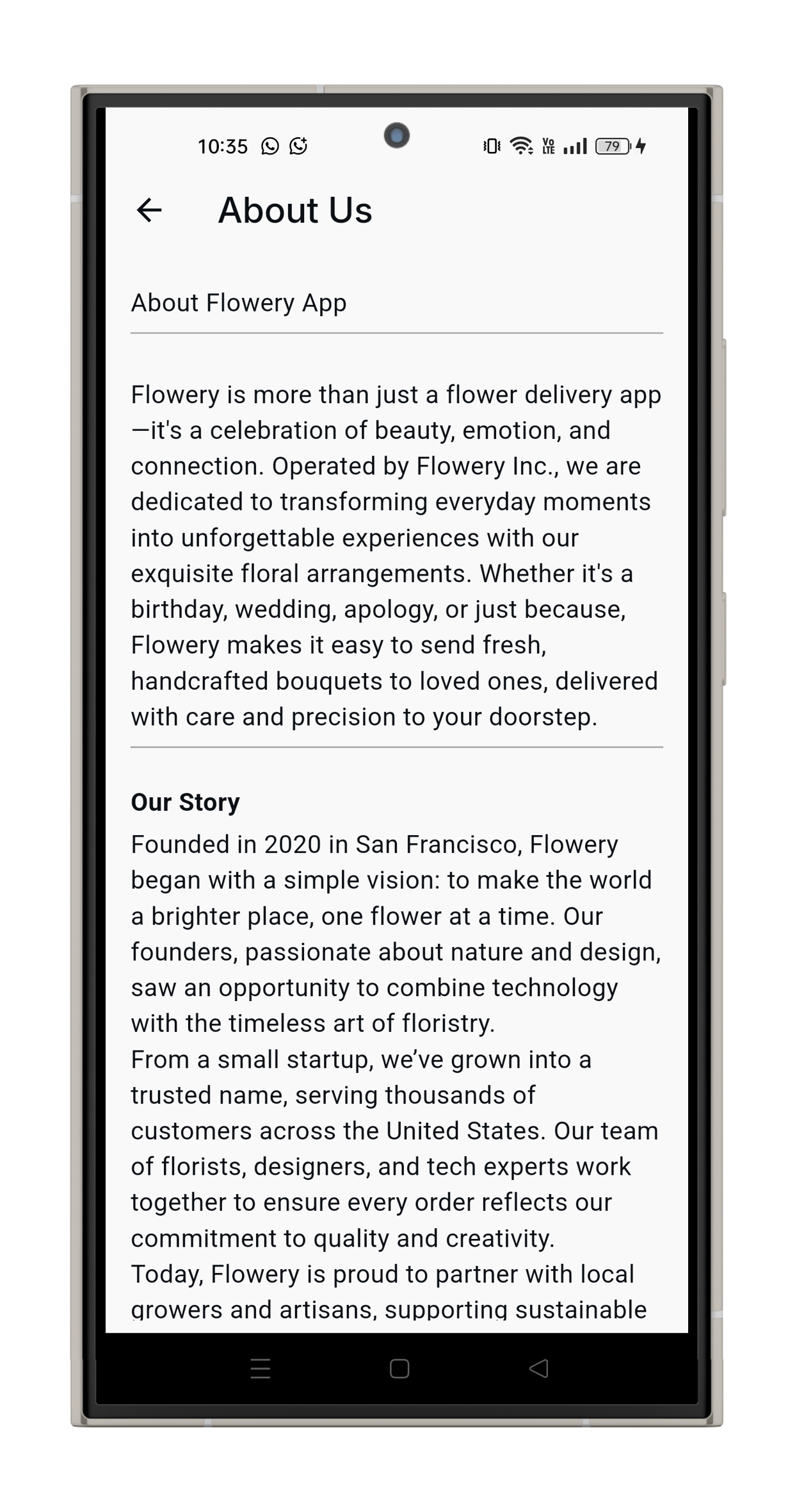Flower E-Commerce project image