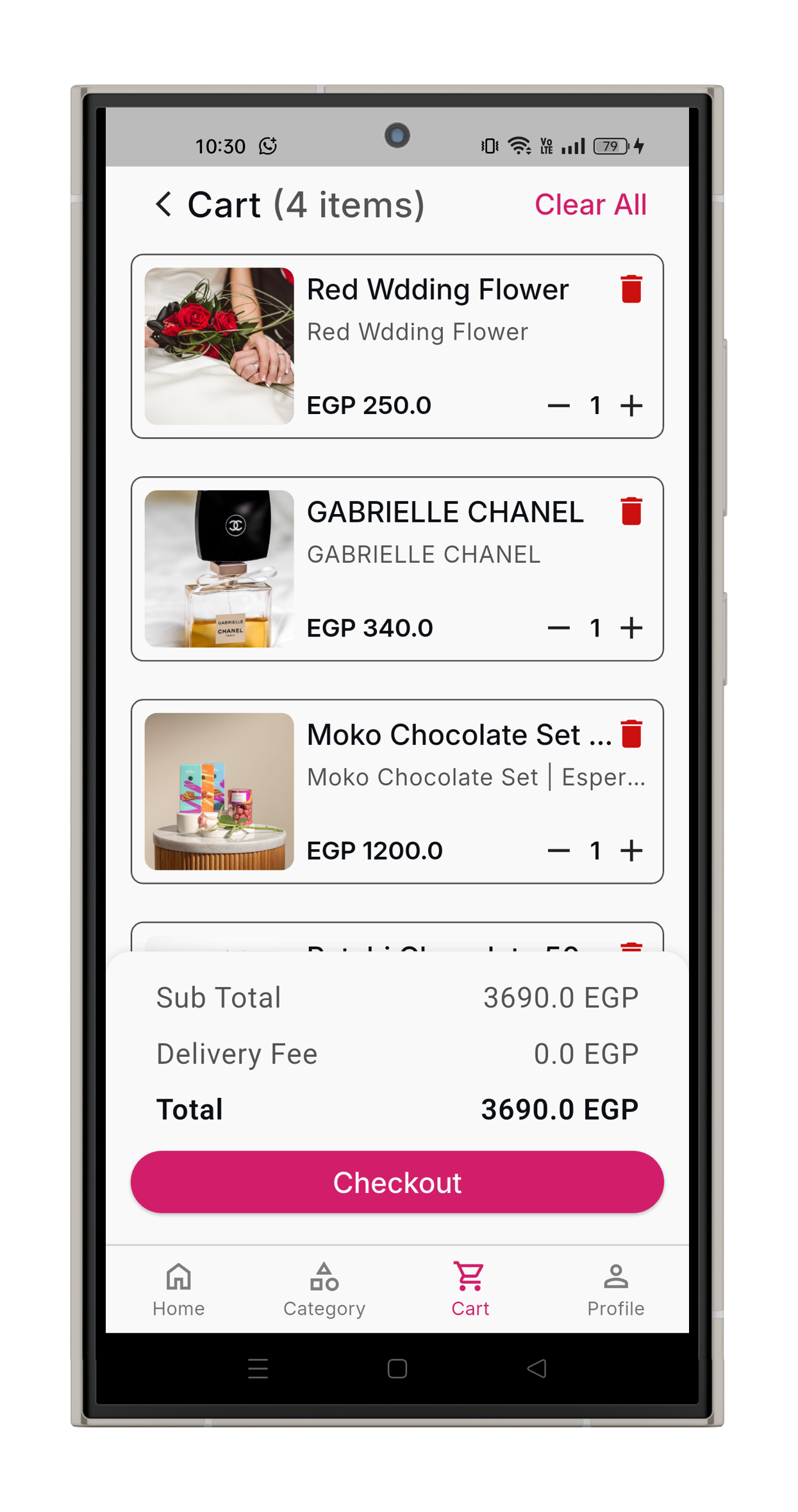 Flower E-Commerce project image