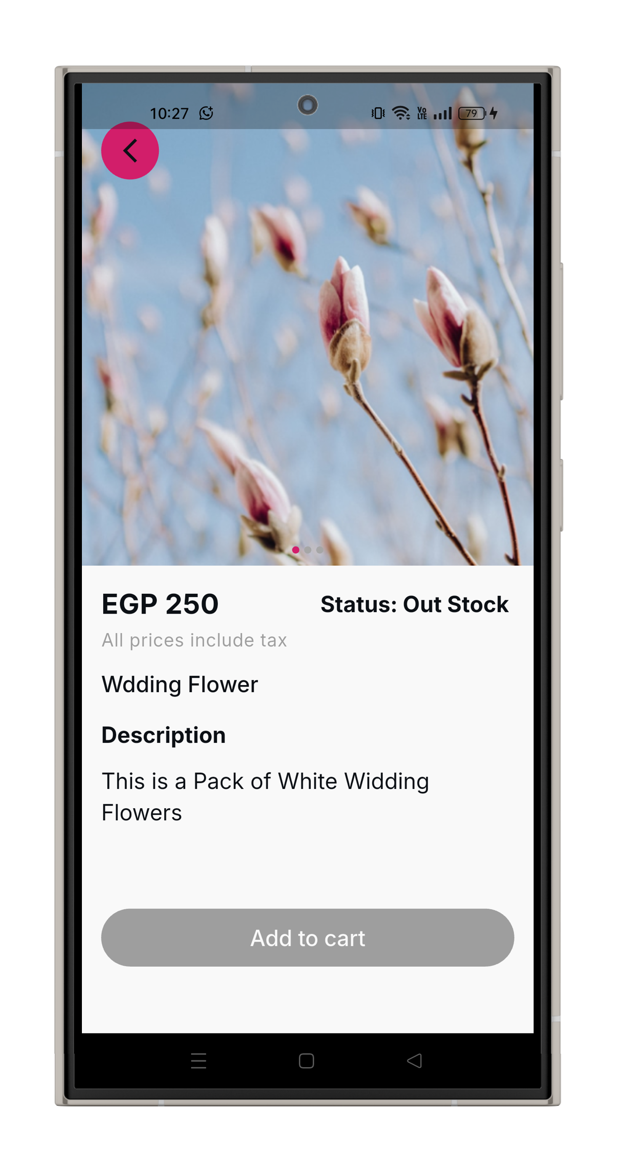 Flower E-Commerce project image