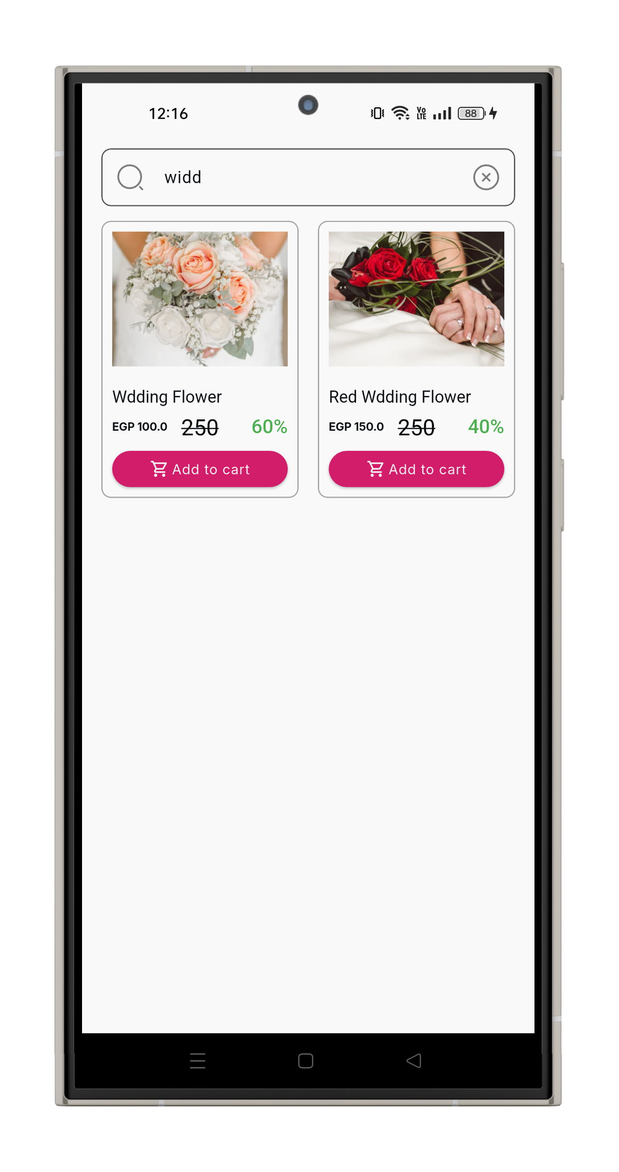 Flower E-Commerce project image